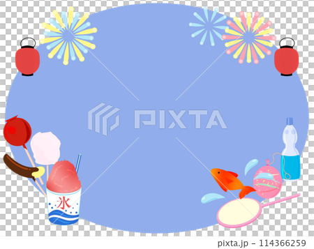 Summer festival frame 114366259