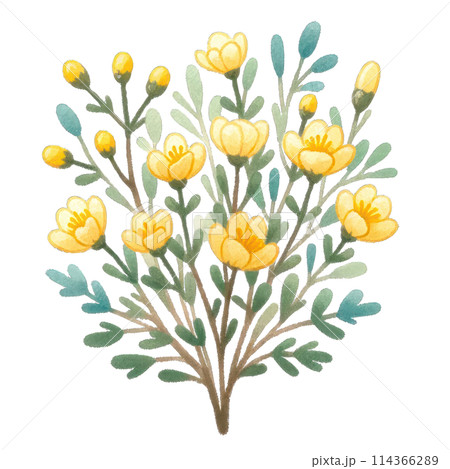 Cute Farm Animals Watercolor Clipart 114366289