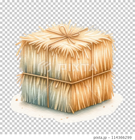 Cute Farm Animals Watercolor Clipart 114366299