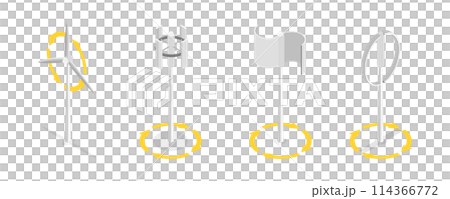 3D Isometric Flat  Conceptual Illustration of Vertical Axis Wind Turbines, Technologies for Alternative Power Production 114366772