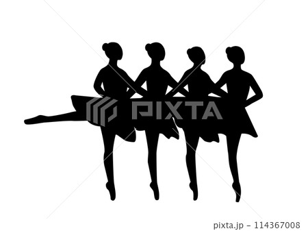 バレエ　ポーズ 114367008