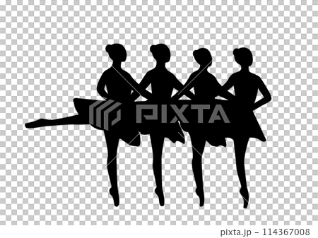 バレエ　ポーズ 114367008