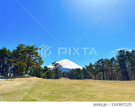 富士山が見えるゴルフ場 富士山が見えるゴルフ場 114367123