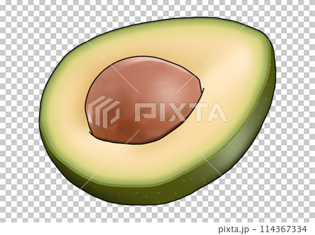 切酪梨的插圖 切酪梨的插圖 114367334