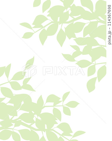 葉の影をイメージしたイラスト 縦型バージョン 葉の影をイメージしたイラスト 縦型バージョン 114367698