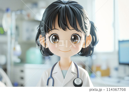 女性の医者のポートレート 114367708