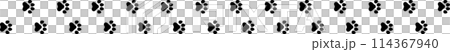 Dog paw print icon pattern 114367940