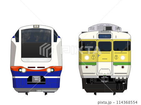 新潟の列車No.7_E653系1100番台 / 115系500番台 114368554