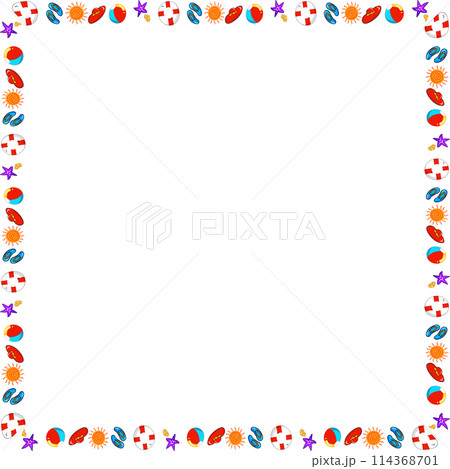 The summer border line for holiday or travel concept The summer border line for holiday or travel concept 114368701