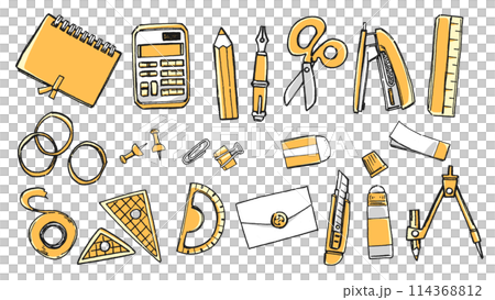 黃色文具套裝 114368812