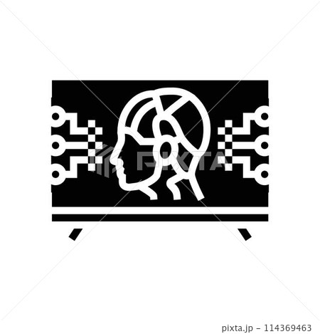 cyberpunk movie glyph icon vector illustration 114369463