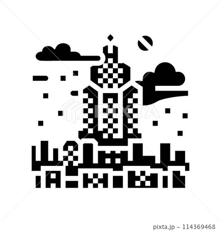 megacorporation cyberpunk glyph icon vector illustration megacorporation cyberpunk glyph icon vector illustration 114369468