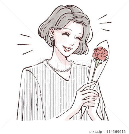 母の日/カーネーション/お母さん/母/義母/プレゼント/花/花束母さんいつもありがとう/イラスト素材 母の日/カーネーション/お母さん/母/義母/プレゼント/花/花束母さんいつもありがとう/イラスト素材 114369613