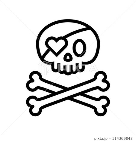 emotional hardcore emo core line icon vector illustration 114369848