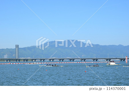 春の琵琶湖の風景 114370001