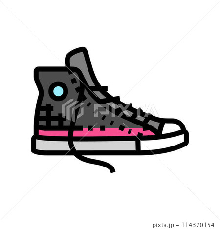 shoes emo color icon vector illustration 114370154