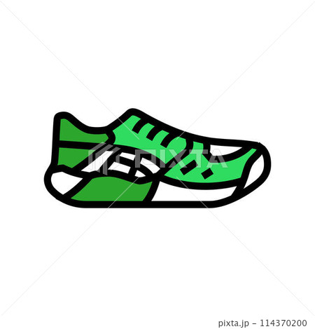 athletic shoes clothing color icon vector illustration 114370200