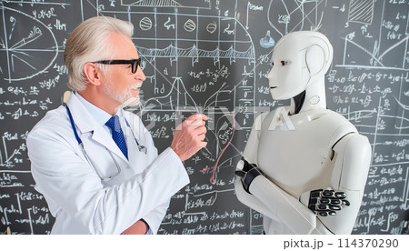 AIイメージ　アンドロイド　ヒューマノイド　サイボーグ 114370290