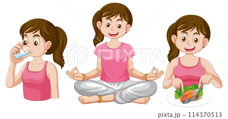 Healthy Lifestyle Choices for Young Girls 114370513