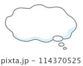吹き出し　雲形 114370525