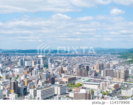 【空撮】岡山市街_1 114370906