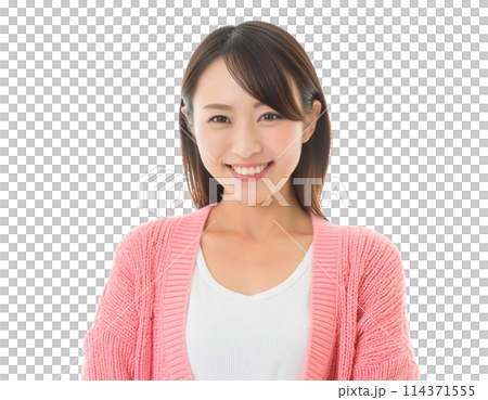 一位日本女子帶著微笑 114371555