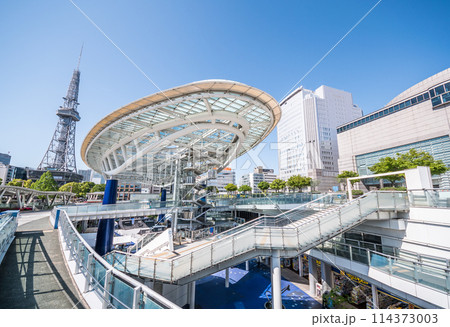 MIRAI TOWERと水の宇宙船を見る風景 114373003