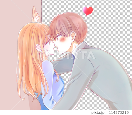 Men and women doing wall-don, company employees, pull 114373219