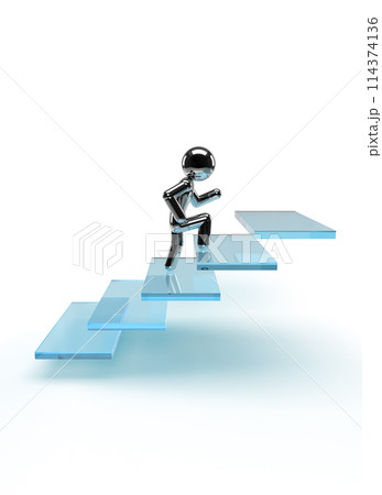 階段を登る人_1 114374136