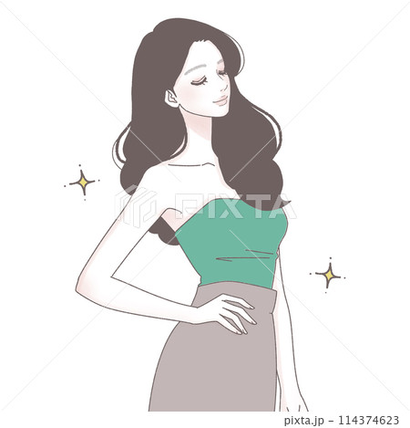 女性・女の子のイラスト素材 女性・女の子のイラスト素材 114374623