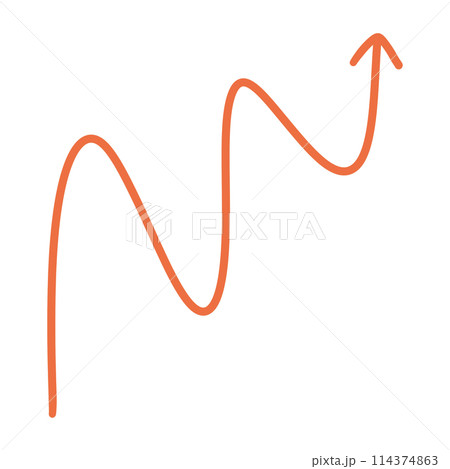 Orange Wavy Arrow Wavy Up Arrow Doodle Arrow Hand Drawn Arrow Handwritten Arrow Orange Wavy Arrow Wavy Up Arrow Doodle Arrow Hand Drawn Arrow Handwritten Arrow 114374863