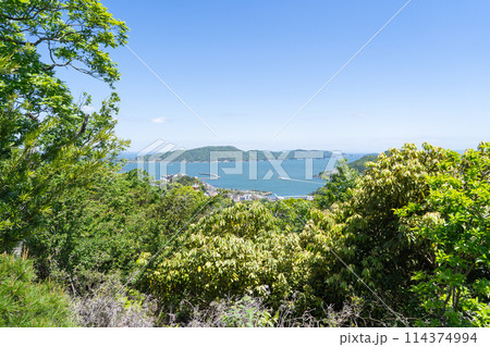 鳥羽城本丸跡から見た景色(三重県鳥羽市) 鳥羽城本丸跡から見た景色(三重県鳥羽市) 114374994