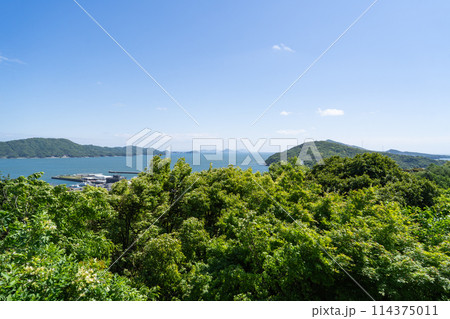 日和山の山頂から見た景色（三重県鳥羽市） 114375011