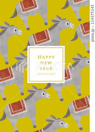2026年　午年　年賀状テンプレート 114375145