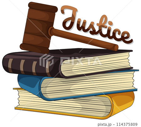 Justice Concept with Books and Gavel Justice Concept with Books and Gavel 114375809
