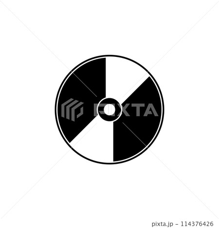 Compact Disc Flat Vector Icon 114376426