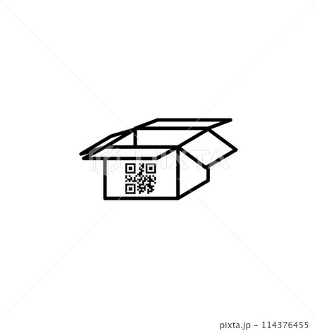 QR Code Text Flat Vector Icon QR Code Text Flat Vector Icon 114376455