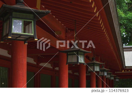 千葉 香取神宮 回廊の風景 114376923