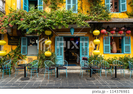 ホイアンの街並み・ベトナム 114376981