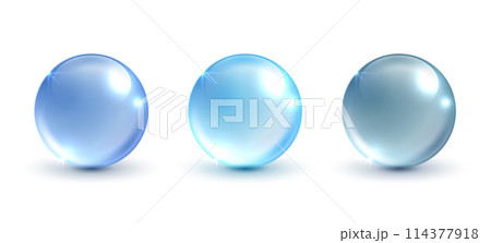 Blue water ball on an isolated white background. skin care with water droplets is absorbed into the skin and cells. use ads, lotions, serums, creams. medical and scientific concepts. vector. Blue water ball on an isolated white background. skin care with water droplets is absorbed into the skin and cells. use ads, lotions, serums, creams. medical and scientific concepts. vector. 114377918