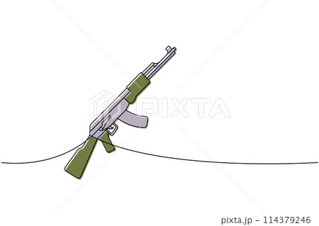 Automatic Rifle Drawing Easy How To Draw A Ak 47 Step By Step