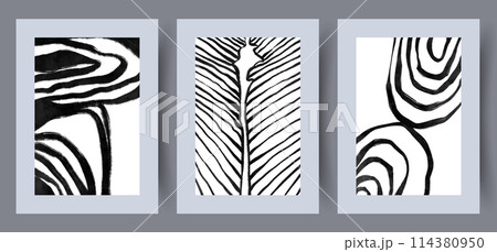 Abstract tracery shambolic illusion wall art print 114380950