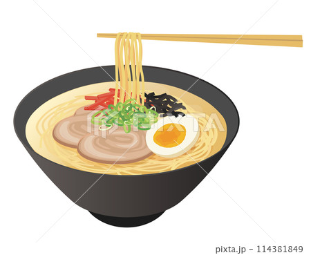 食べ物_ラーメン_とんこつラーメン 食べ物_ラーメン_とんこつラーメン 114381849