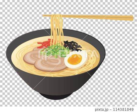食べ物_ラーメン_とんこつラーメン 食べ物_ラーメン_とんこつラーメン 114381849