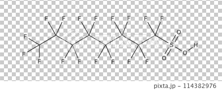 PFOS｜ペルフルオロオクタンスルホン酸｜構造 114382976