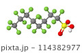 PFOS｜ペルフルオロオクタンスルホン酸｜3D構造 114382977