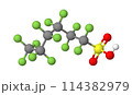 PFHxS｜ペルフルオロヘキサンスルホン酸｜3D構造 114382979