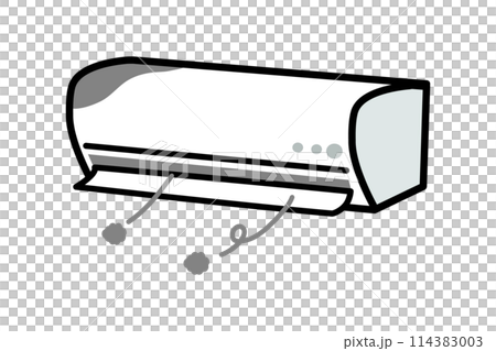 汚れているエアコンのイラスト 汚れているエアコンのイラスト 114383003