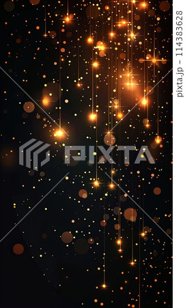 Abstract bright bokeh light background, golden festive Christmas background Abstract bright bokeh light background, golden festive Christmas background 114383628