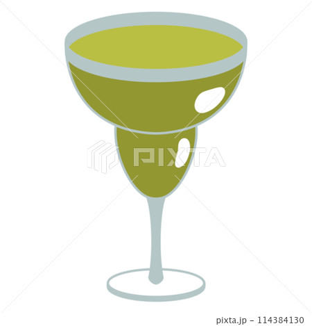 illustrations of cocktail on a white background hand-drawn 114384130